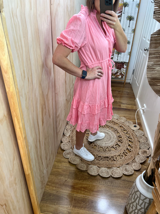 Renae Midi Dress | Pink