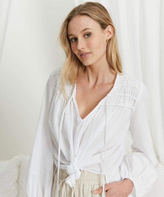 Iris Maxi | Mariah Top in White