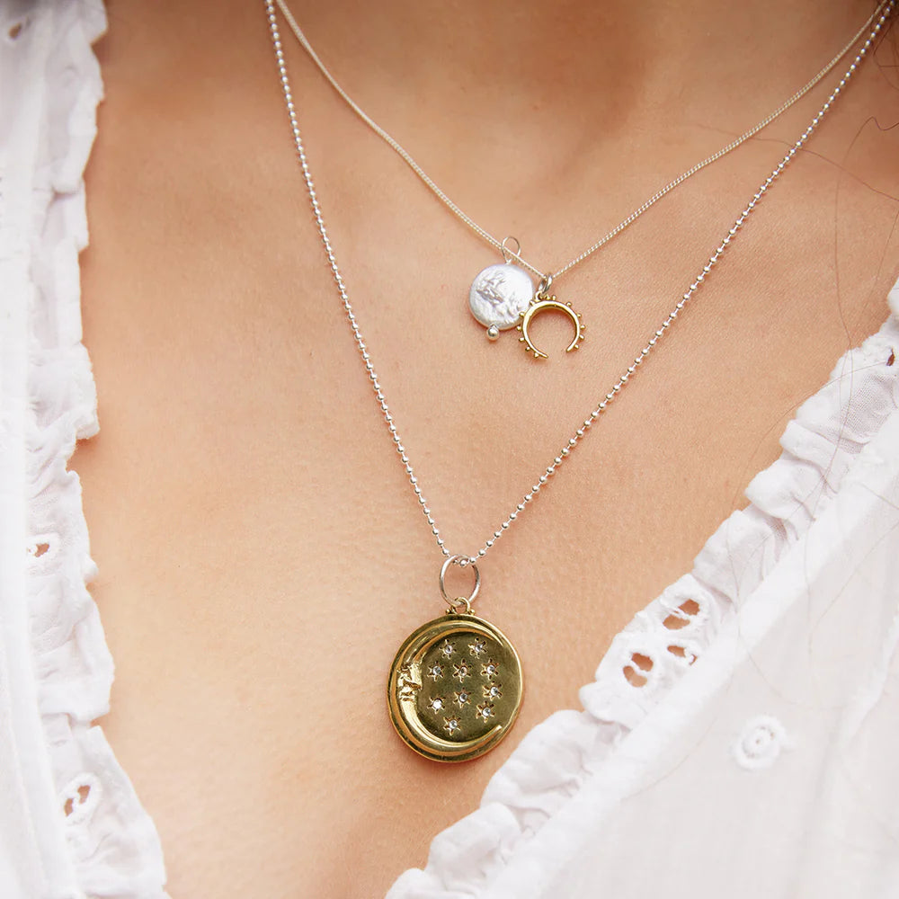 Pearl Amulet Necklace | Goddess Moon