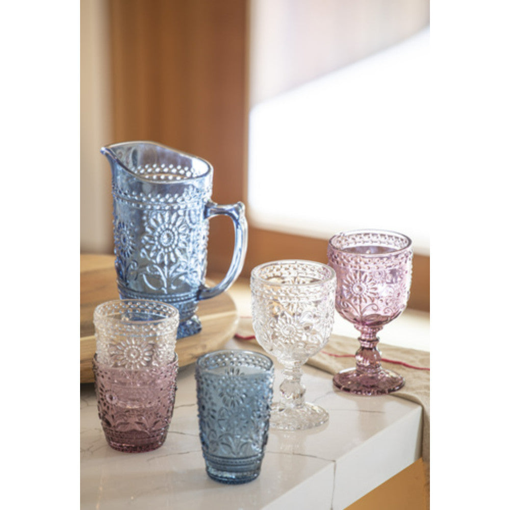 Sunflower Goblet 4pk | Clear