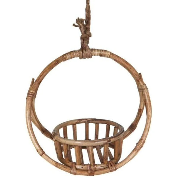 Round Cane Pot Holder Natural 40cm