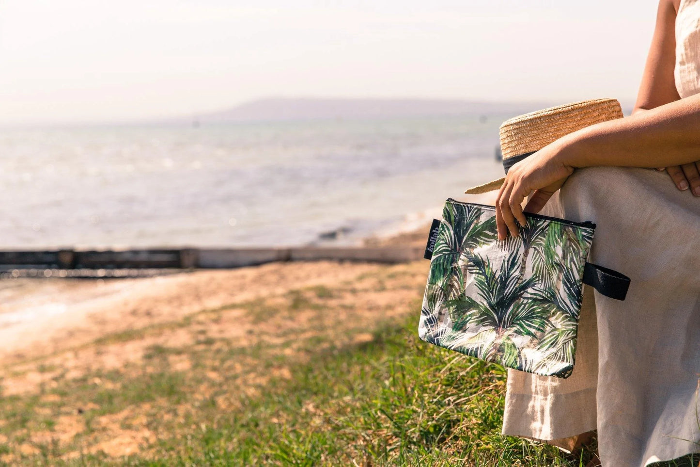 Clutch Bag | Green Palm