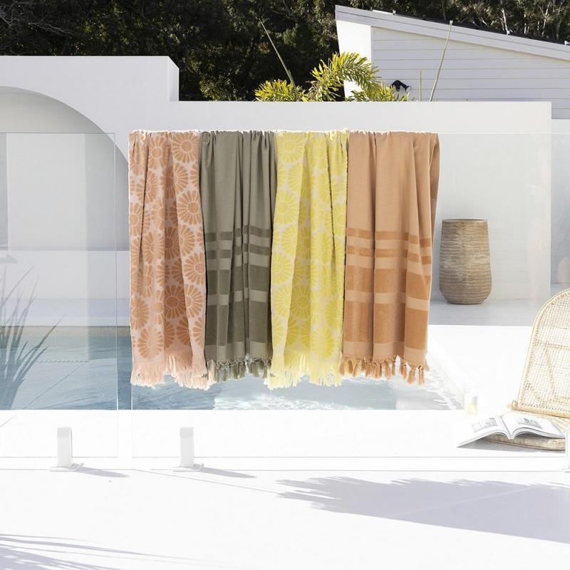 Bambury | Hammam Towel 90x170cm Aurora | Moss