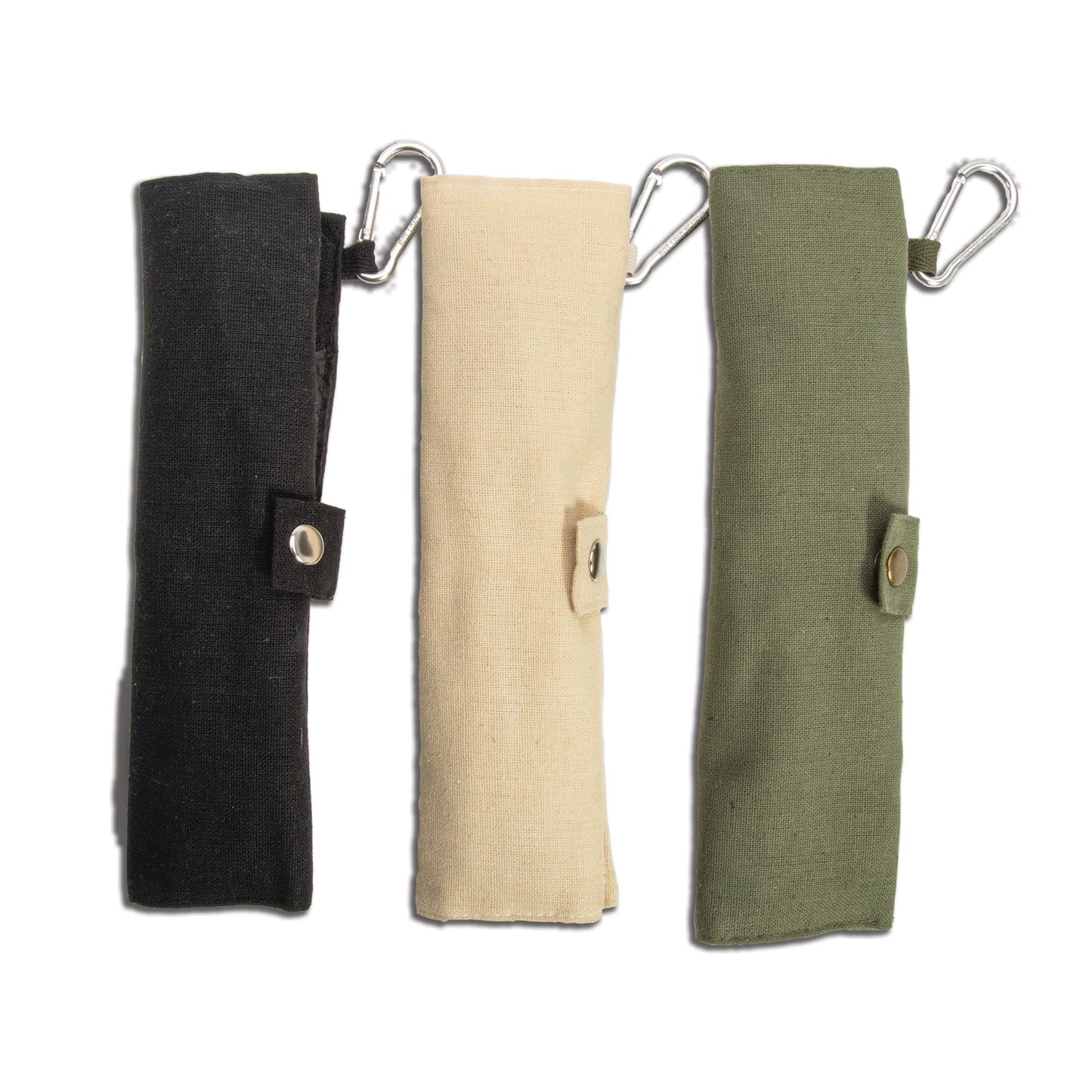 Bamboo Travel Cutlery Set | Khaki/Cream/Black