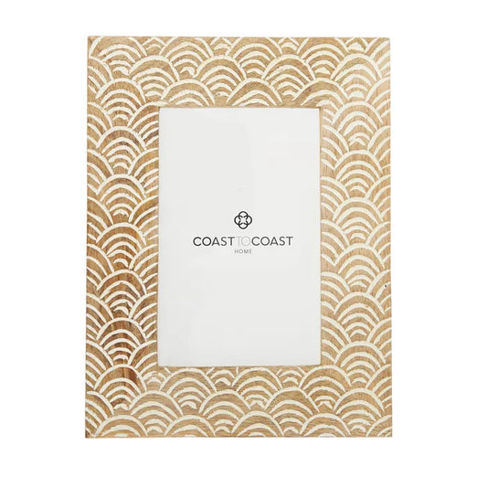 FayeWood Photo Frame (6x4) White Wash