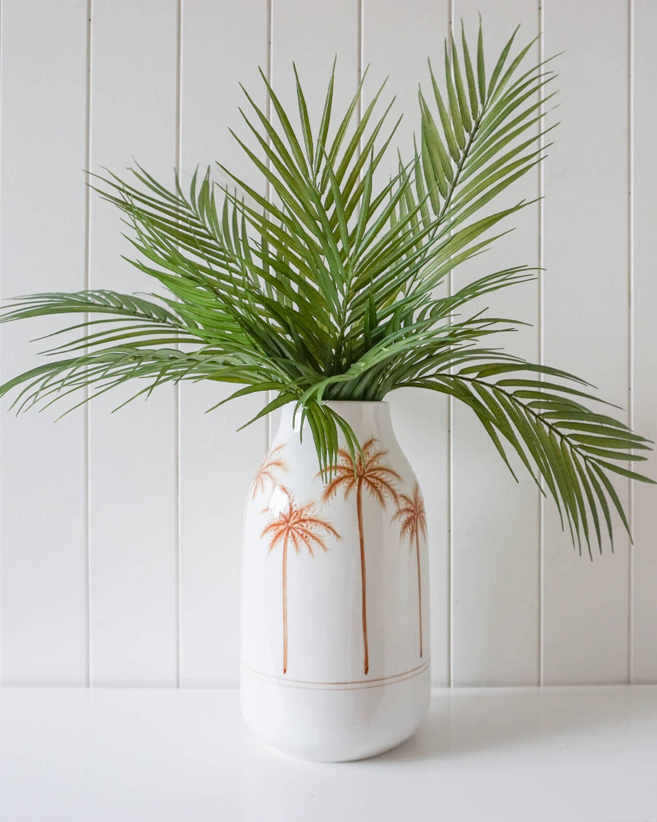Morocco Vase in Rust/White