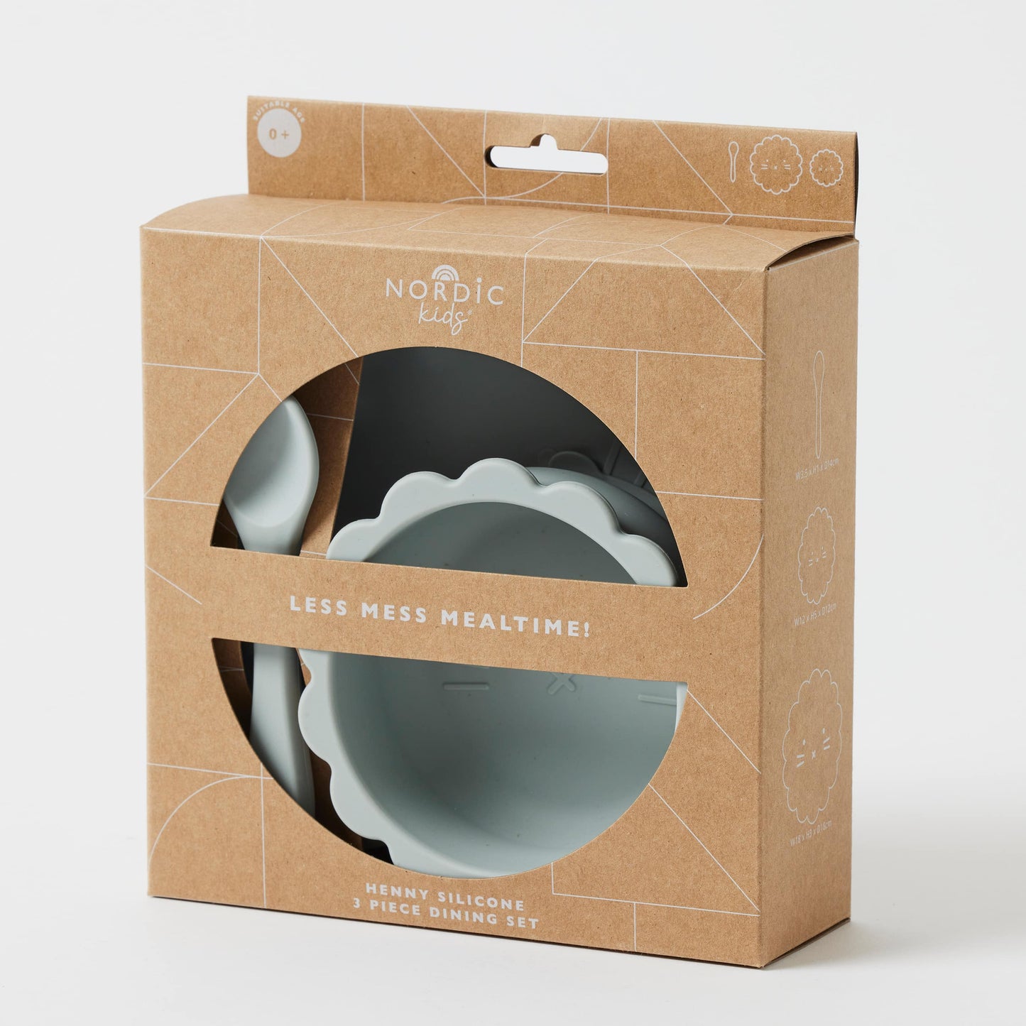 Henny Silicone 3pc Dinning Set | Steele