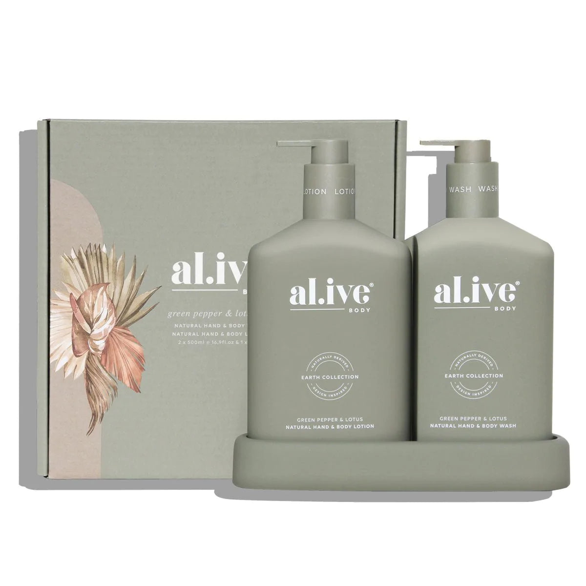 al.ive body | Wash & Lotion Duo - Green Pepper & Lotus