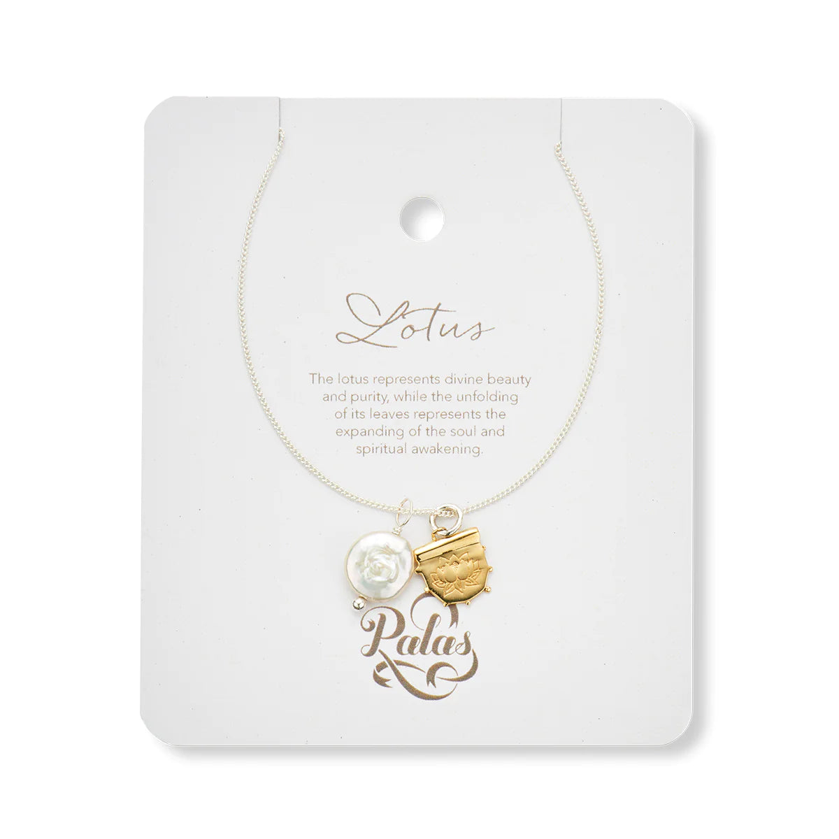 Pearl Amulet Necklace | Lotus