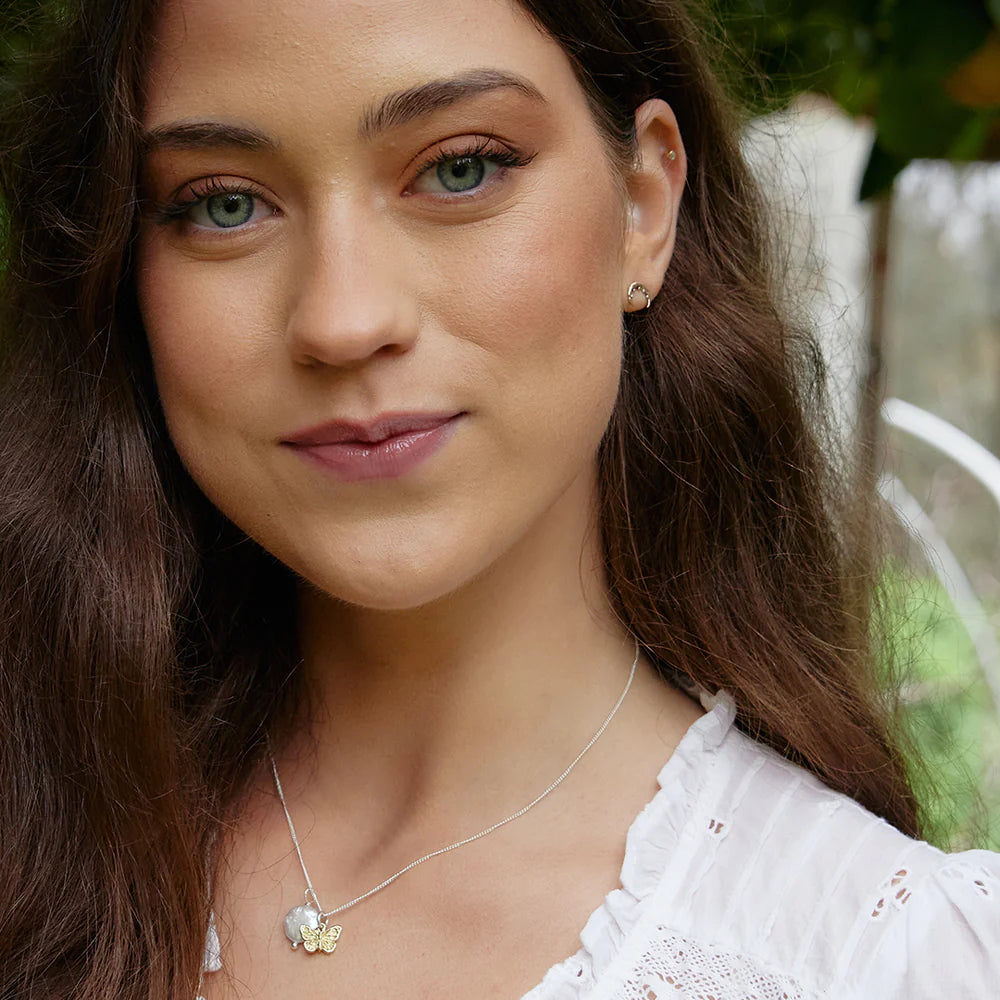 Pearl Amulet Necklace | Butterfly