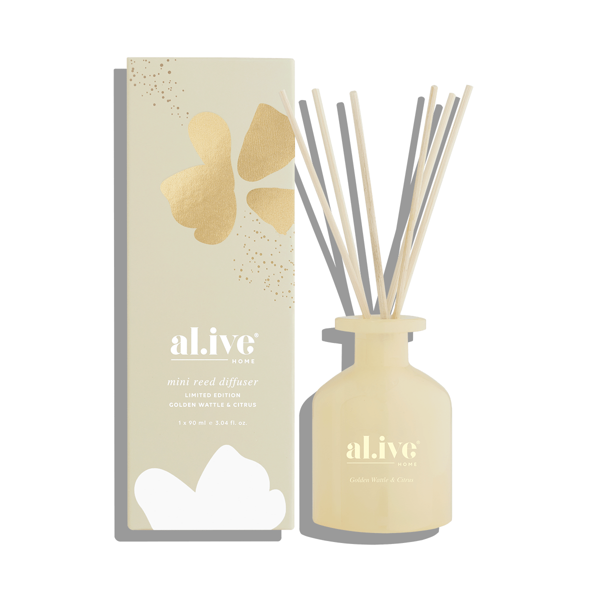 Alive Reed Diffuser al.ive body | Mini Reed Diffuser - Golden Wattle & Citrus – lil'birdie ...