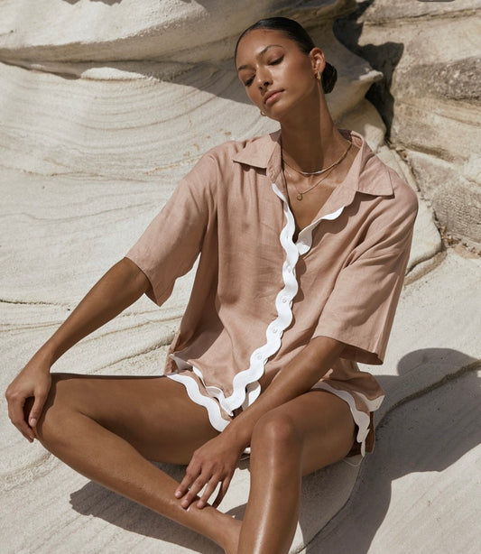 YH & CO | Ric Rac Short & Shirt Set