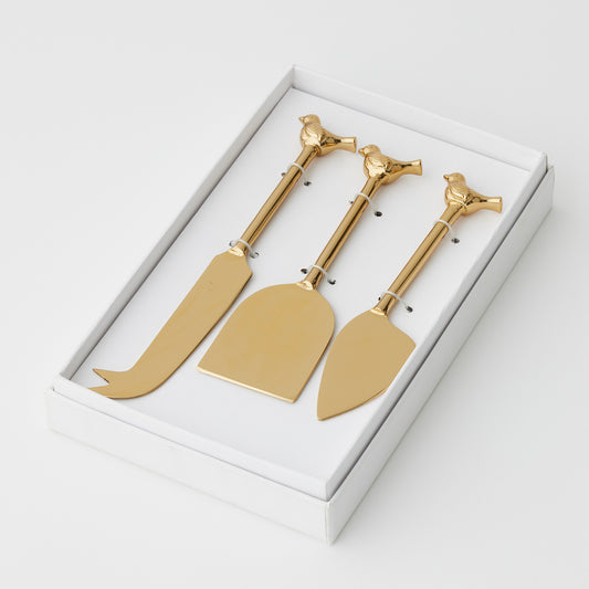 Cheese Knives Set of 3 | Birds