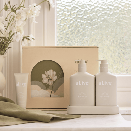 al.ive body | The Retreat Wash & Lotion Duo Sea Cotton & Coconut