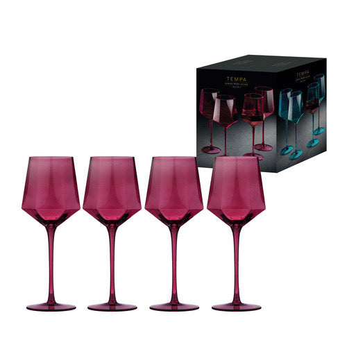 TEMPA | Jason Plum 4pk Wine Glasses