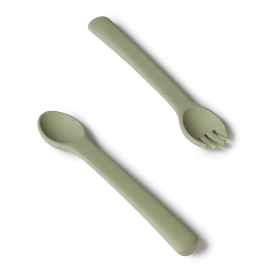 Silicone Cutlery | Olive