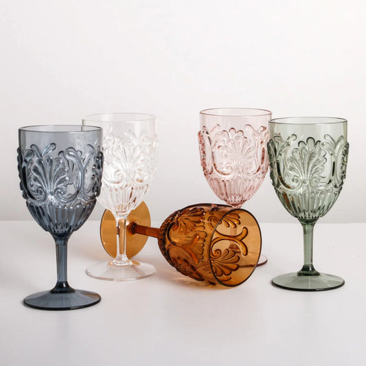 Flemington Acrylic Wine Glass | Amber