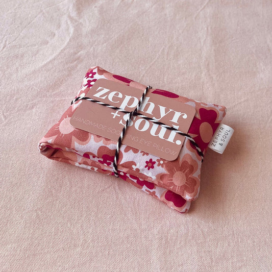 Soothing Eye Pillow | Raspberry Floral