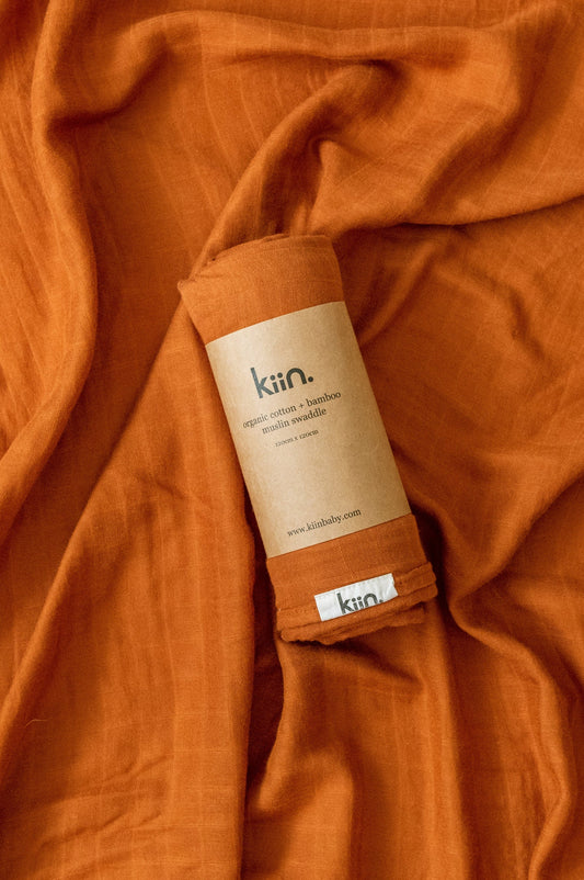 Organic Swaddle | Rust