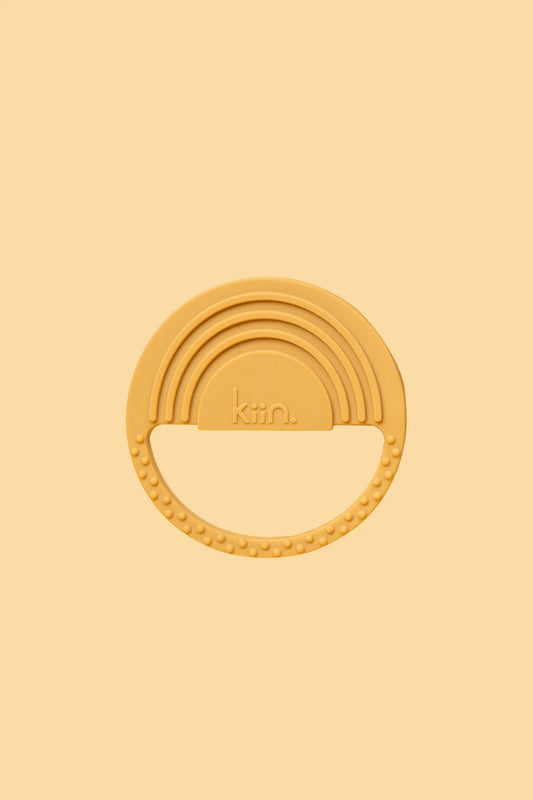 Rainbow silicone Teether | Tan