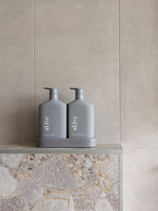 al.ive body | Shampoo & Conditioner Duo | White Tea & Argan Oil