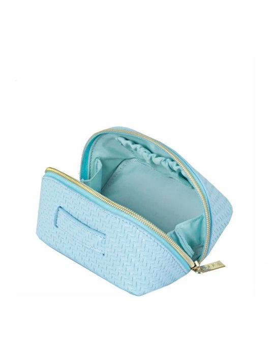 Herringbone Beauty Bag | Bluebell