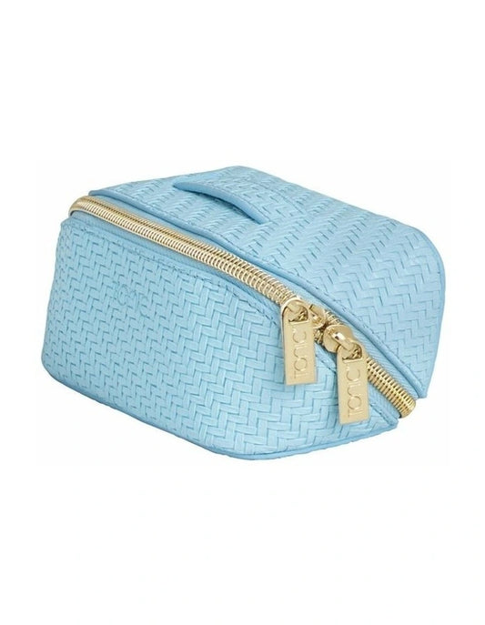 Herringbone Beauty Bag | Bluebell