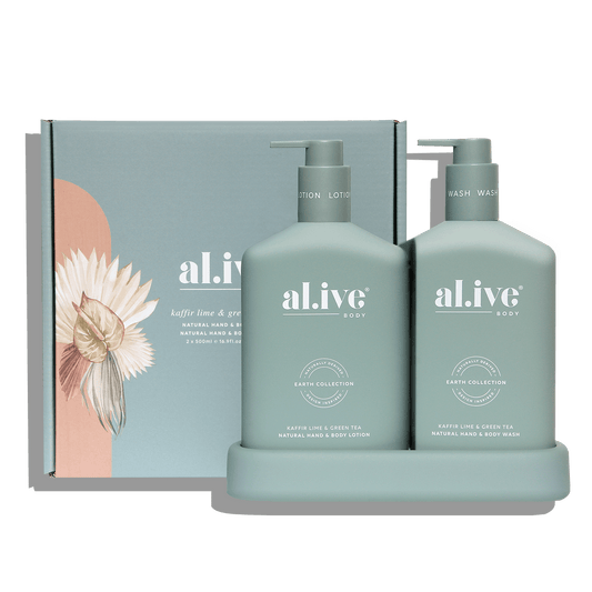 al.ive body | Wash & Lotion Duo - Kaffir Lime & Green Tea