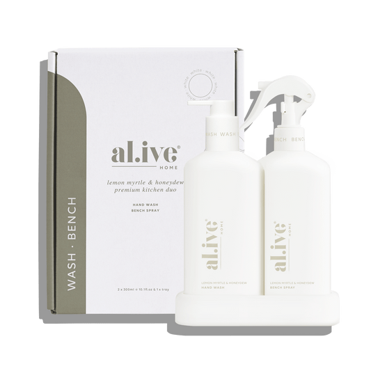 al.ive body | Hand Wash, Bench Spray Duo -Lemon Myrtle & Honeydew