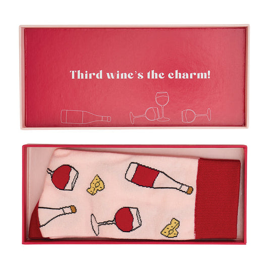 ‘Great Minds Drink Alike’ Boxed Socks