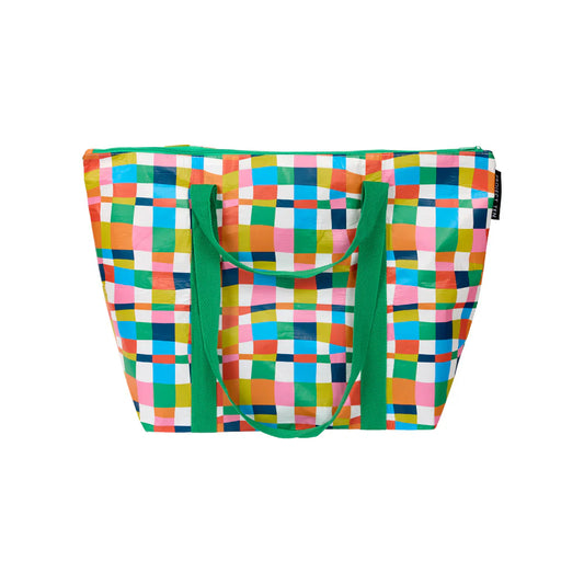 Zip Medium Tote | Rainbow Weave