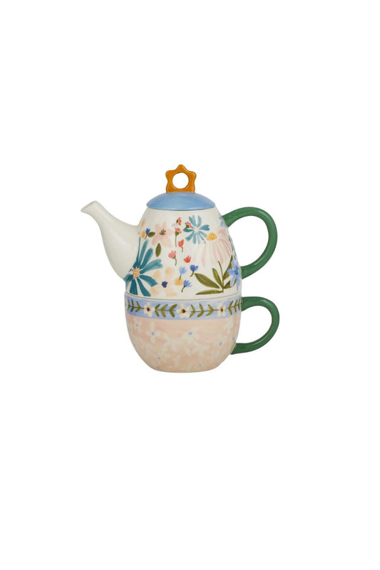 Frankie Ceramic Tea For One 19.5x9x11cm