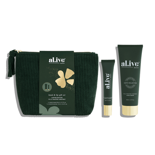al.ive body | Hand & Lip Gift Set - Fig & Toasted Chestnut