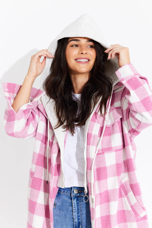 BTL | Candice Shacket Pink