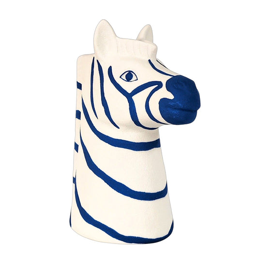 Santorini Zebra Vase White (16cm)