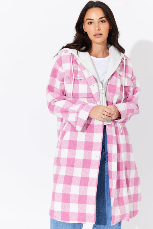 BTL | Candice Shacket Pink