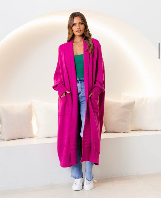 Ebby & I | Nat Magenta Cardi