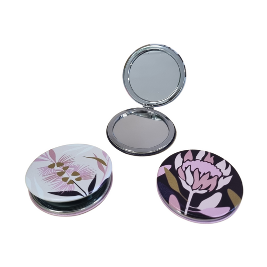Ladies Two Sided Compact Pocket Mirror