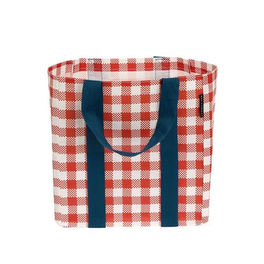 Shopping Tote | Red Checkerboard