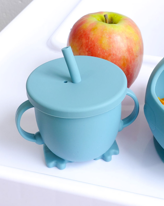 Silicone Straw Cup | Teal