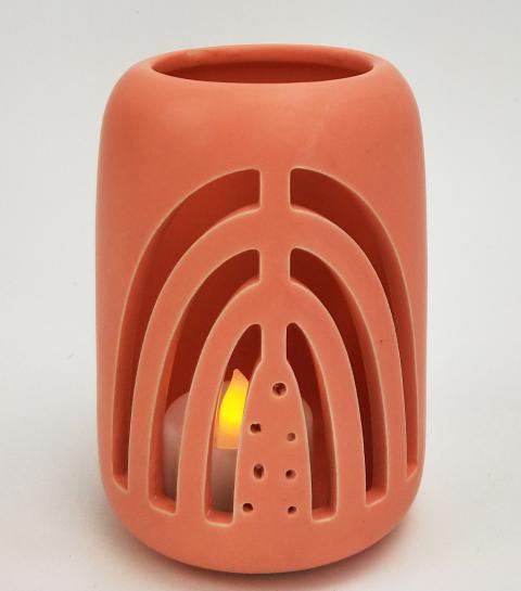 Addie Rainbow Tealight | Peach