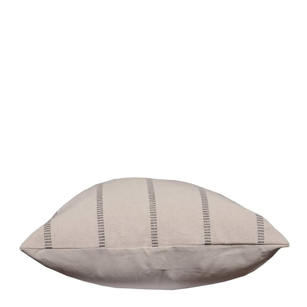 Cyrus Cushion in Sandstone & Charcoal (50cm x 50cm)