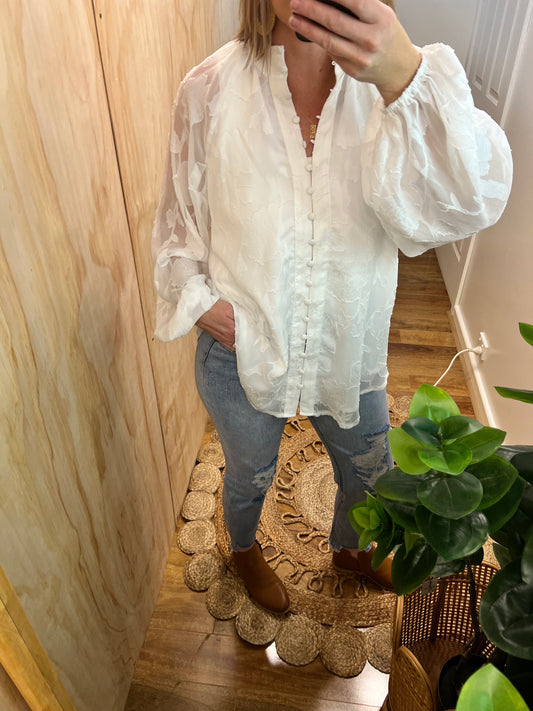 DreamHouse | Laurel Blouse in White