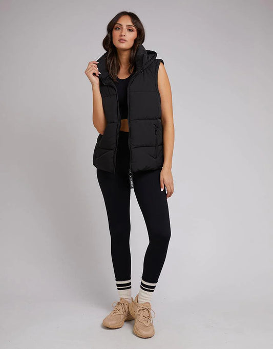 Remi Luxe Puffer Vest | Black