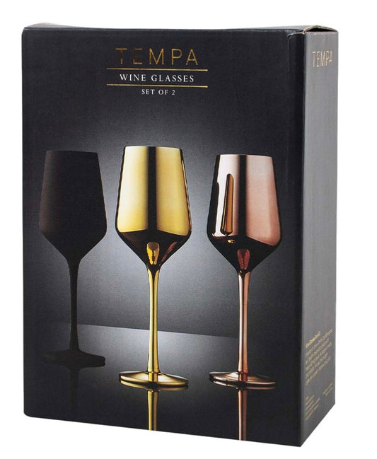 TEMPO | Aurora Wine Glass | Set of 2 GOLD