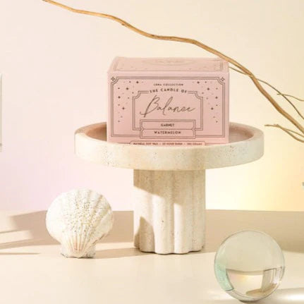 Balance Crystal Soy Candle | Watermelon