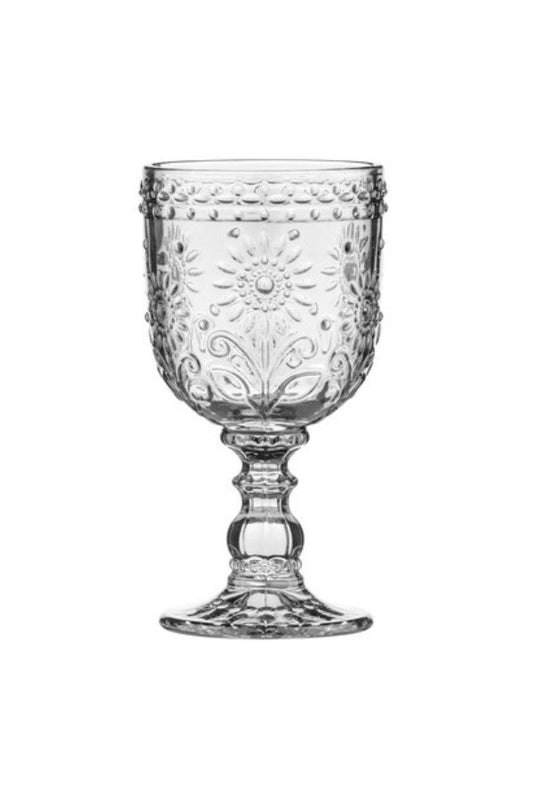 Sunflower Goblet 4pk | Clear