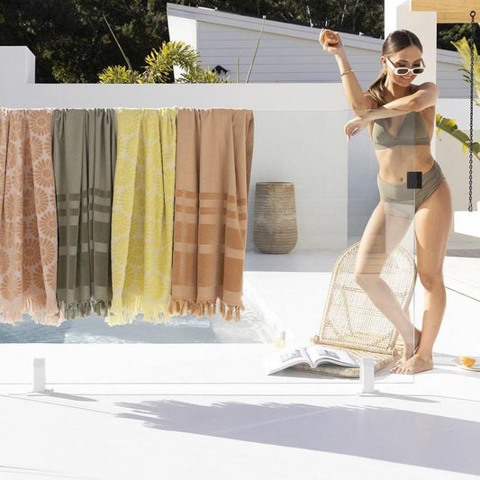 Bambury | Hammam Towel 90x170cm Aurora | Moss