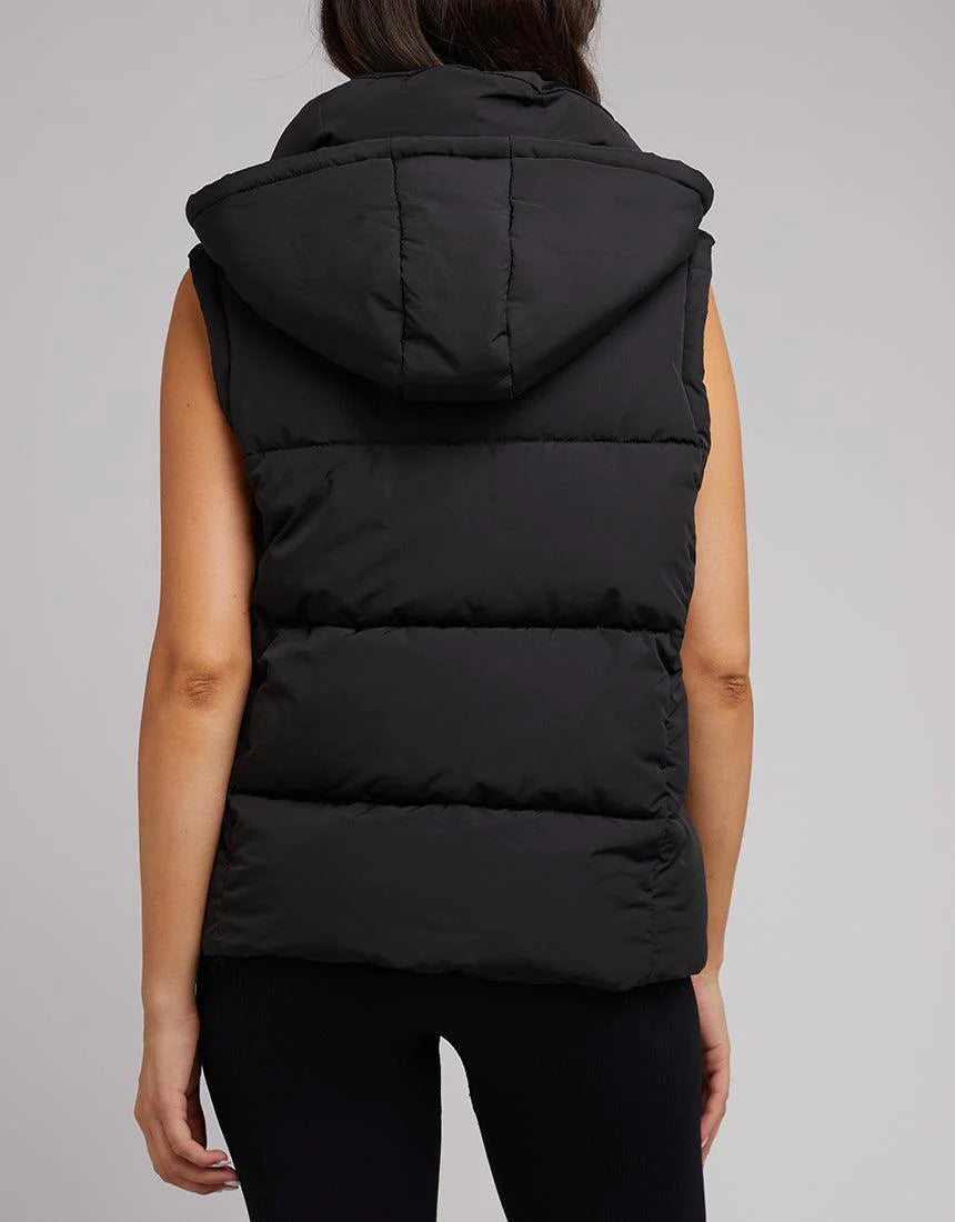 Remi Luxe Puffer Vest | Black