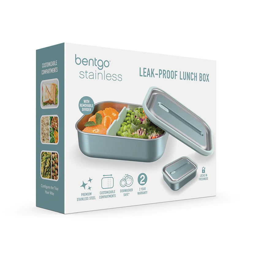 Bentgo Stainless Steel Leak-Proof Lunch Box | Rose/Aqua/Black